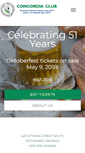 Mobile Screenshot of concordiaclub.ca