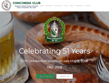 Tablet Screenshot of concordiaclub.ca